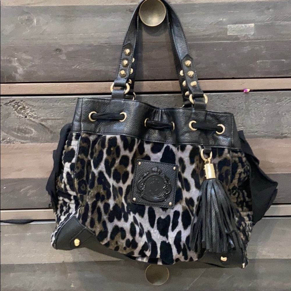 Juicy couture purse leopard print